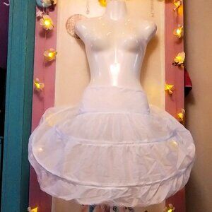 Lace Edge Petticoat Hoop Skirt